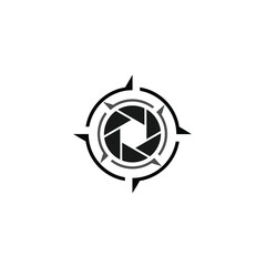 camera photography logo icon vector template