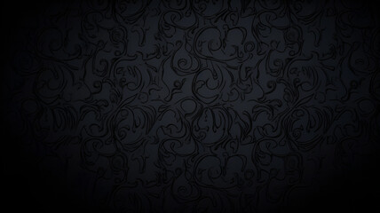 Black Vintage Wallpaper images | Generative AI