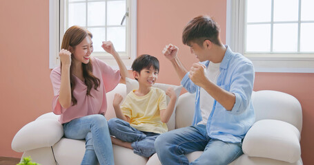 asian parent happy kid grwoing