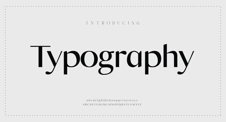 Abstract fashion font alphabet minimal modern urban fonts for logo brand etc typography typeface uppercase lowercase and number vector illustration