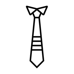 tie icon in trendy flat design