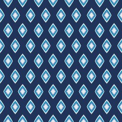 Blue and blue ikat pattern