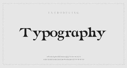Elegant and luxury font fonts logo font premium vector