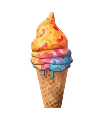 Gourmet ice cream cone