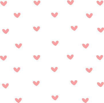 cute pattern seamless background mini hearts simple flat design
