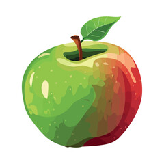 Juicy apple symbolizes healthy eating in nature