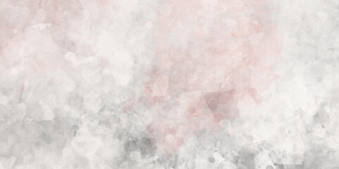 Abstract grunge grey, white and pink watercolor background. Grey and white watercolor banner, template for design.