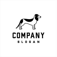 Dog logo with modern style design