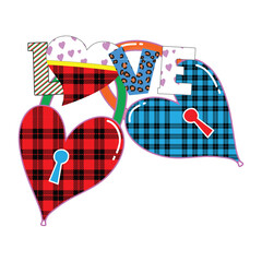 Love Typography Sublimation Design