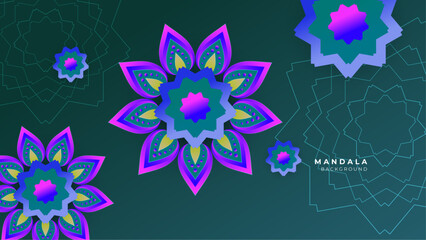 Decorative mandala styled background