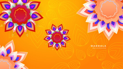 Decorative mandala styled background