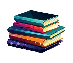 Stacks of literature, learning books