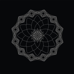 spiritual symbol round ornament