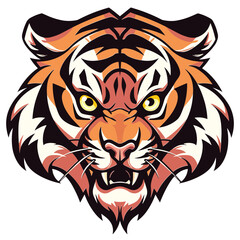Tiger head  biker logo vector t-shirt design