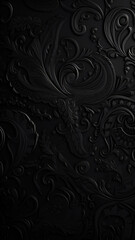 Black Vintage Wallpaper Vertical Background | Generative AI