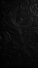Black Vintage Wallpaper Vertical Background | Generative AI