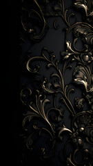 Black Wallpaper Vertical Background | Generative AI