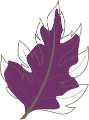 Naklejka premium Tropical leaf, monstera, palm leaf, coconut leaf illustration for tropical forest and summer garden style.