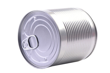 Tin can isolated on white