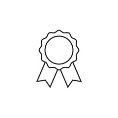 Medal line icon, logo vector