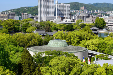 ひろしま美術館と広島の街並み（2023年4月27日撮影）