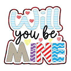 Love Typography Sublimation Design