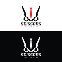 Barber tool scissors logo icon background symbol