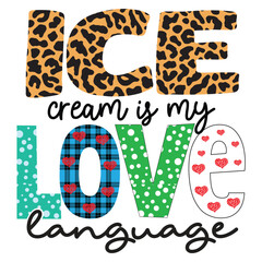 Heart Typography Sublimation Design