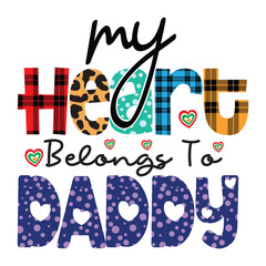 Valentine Day Typography Sublimation Design