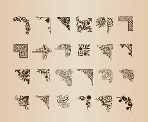 floral ornaments for design