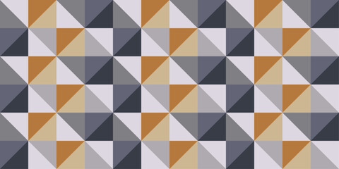 Obraz premium Elementary checkerboard mosaic. Vector seamless pattern with identical mosaic squares.
