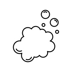 Foam icon. Trendy linear Foam logo illustration on white background 