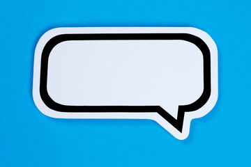 Speech bubble with copyspace copy space communication concept talking