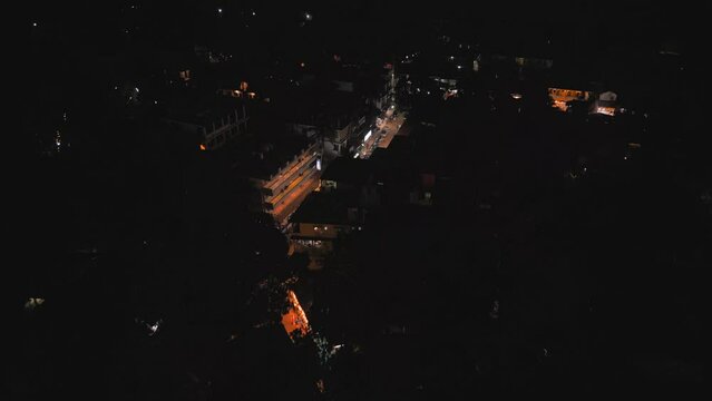 goa city near chapora beach night view in goa india