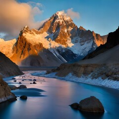 sunrise in the mountains