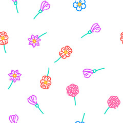flower spring floral blossom vector seamless pattern