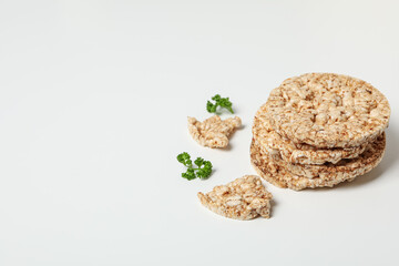 Healthy food, food for diet and weight loss - crispbreads
