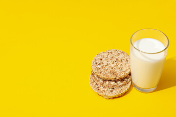 Healthy food, food for diet and weight loss - crispbreads