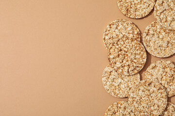 Healthy food, food for diet and weight loss - crispbreads