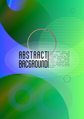 Vector Futuristic Background with Gradient Mesh Holographic Circles. Hipster Graphic Template Design with Lines, Dots, Round Shapes. Simple Style for your Business Poster.