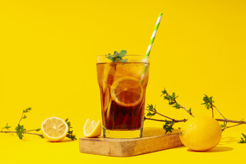 Ice tea - drink for refreshing in hot summer weather