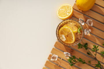 Ice tea - drink for refreshing in hot summer weather