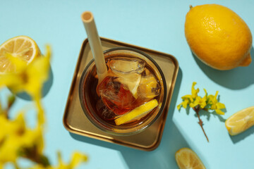 Ice tea - drink for refreshing in hot summer weather