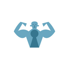 Powerful keyhole logo.  Simple, modern, character.