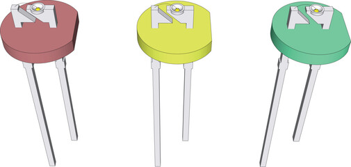 LED (light-emitting diode) is a semiconductor device that emits light when current flows through it. 3D Vacter