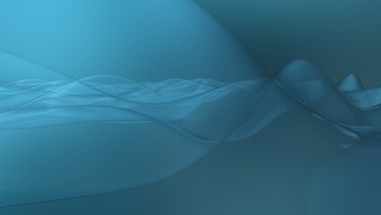 Abstract of clear wave plane in a spiral against blue-black lighting background. Concept 3D CG of technological innovations, strategies and revolutions.