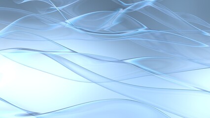 Naklejka premium Abstract of clear wave plane in a spiral against blue-black lighting background. Concept 3D CG of technological innovations, strategies and revolutions.