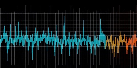 Seismogram of Different Seismic Activity Record Vector Illustration - AI Generated