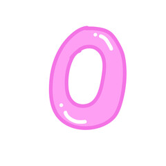 pink number zero
