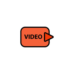 video icon vector design templates
